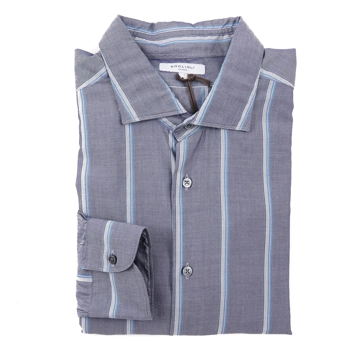 Boglioli Slim-Fit Striped Dress Shirt