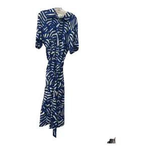 Dress Casual Maxi By H&M In Blue & White. Size:Xl