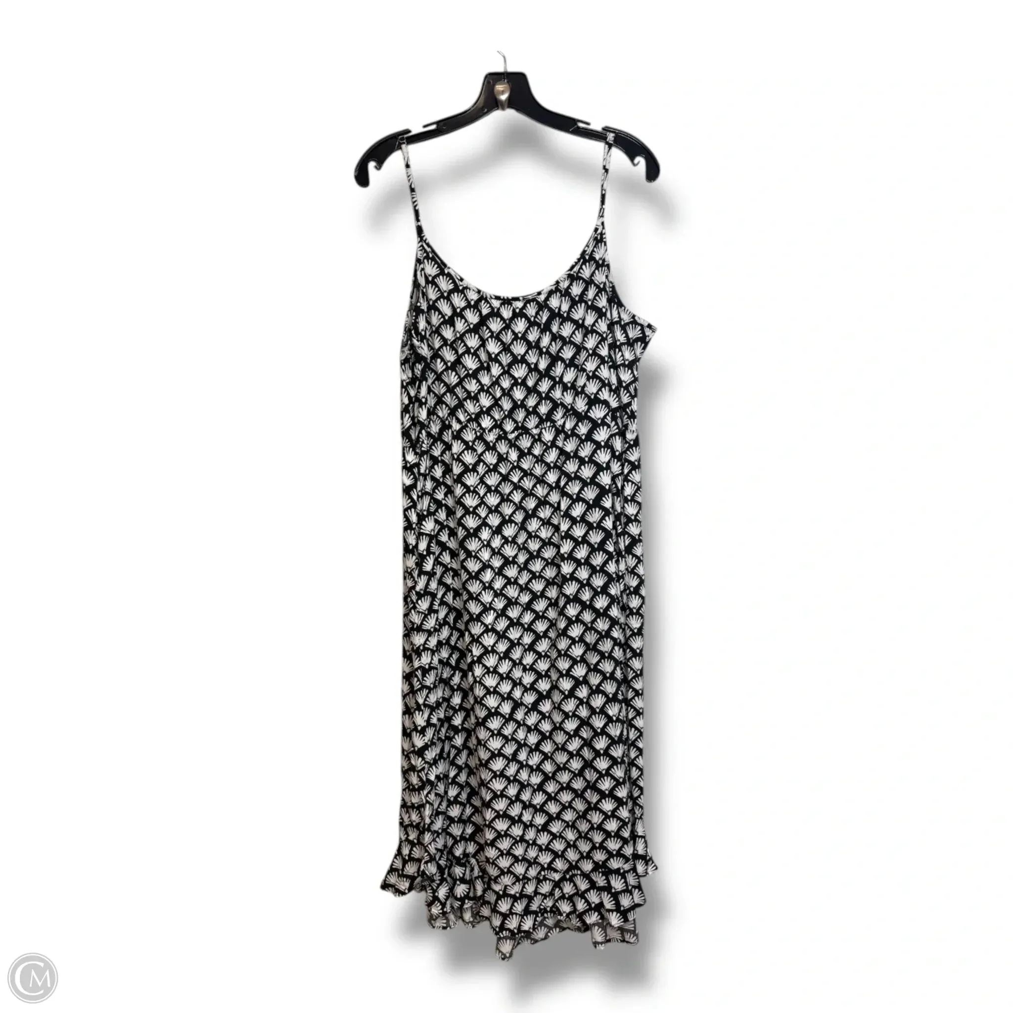 Dress Casual Maxi By J. Crew In Black & White. Size: 18
