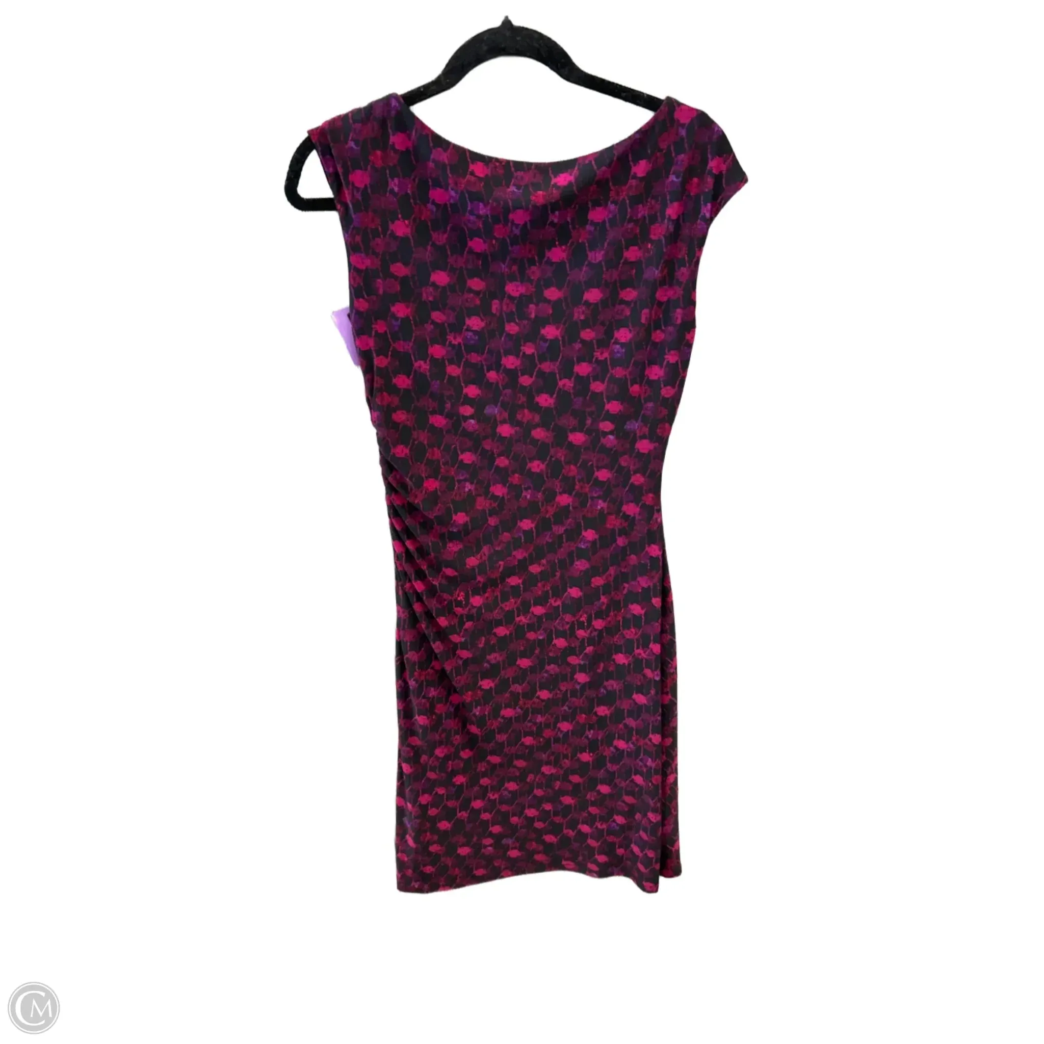 Dress Casual Midi By Lauren By Ralph Lauren In Black & Pink. Size: 6