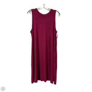 Dress Casual Midi By Time And Tru In Purple. Size: Xl