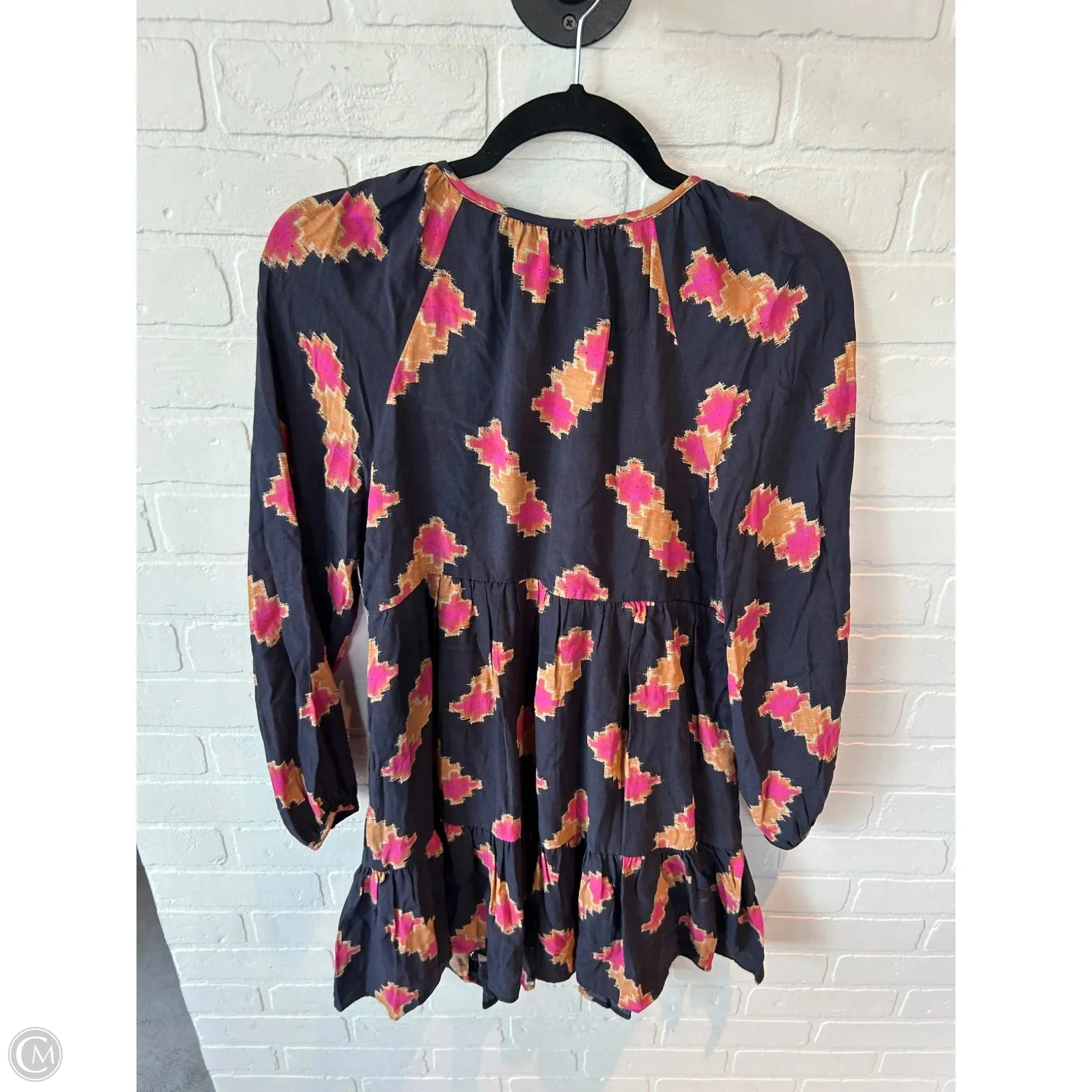 Dress Casual Short By Anthropologie In Black & Pink. Size: Xs