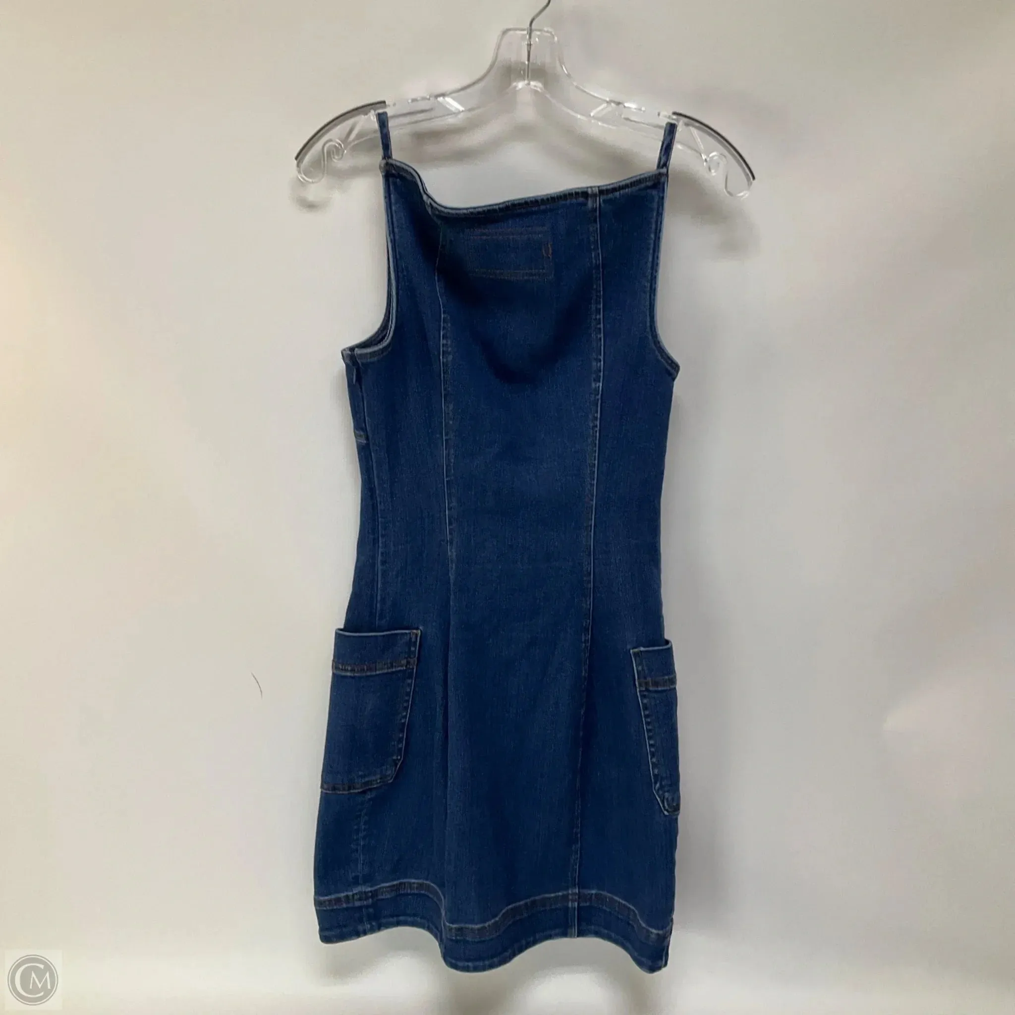 Dress Casual Short By Anthropologie In Blue Denim. Size: Xs
