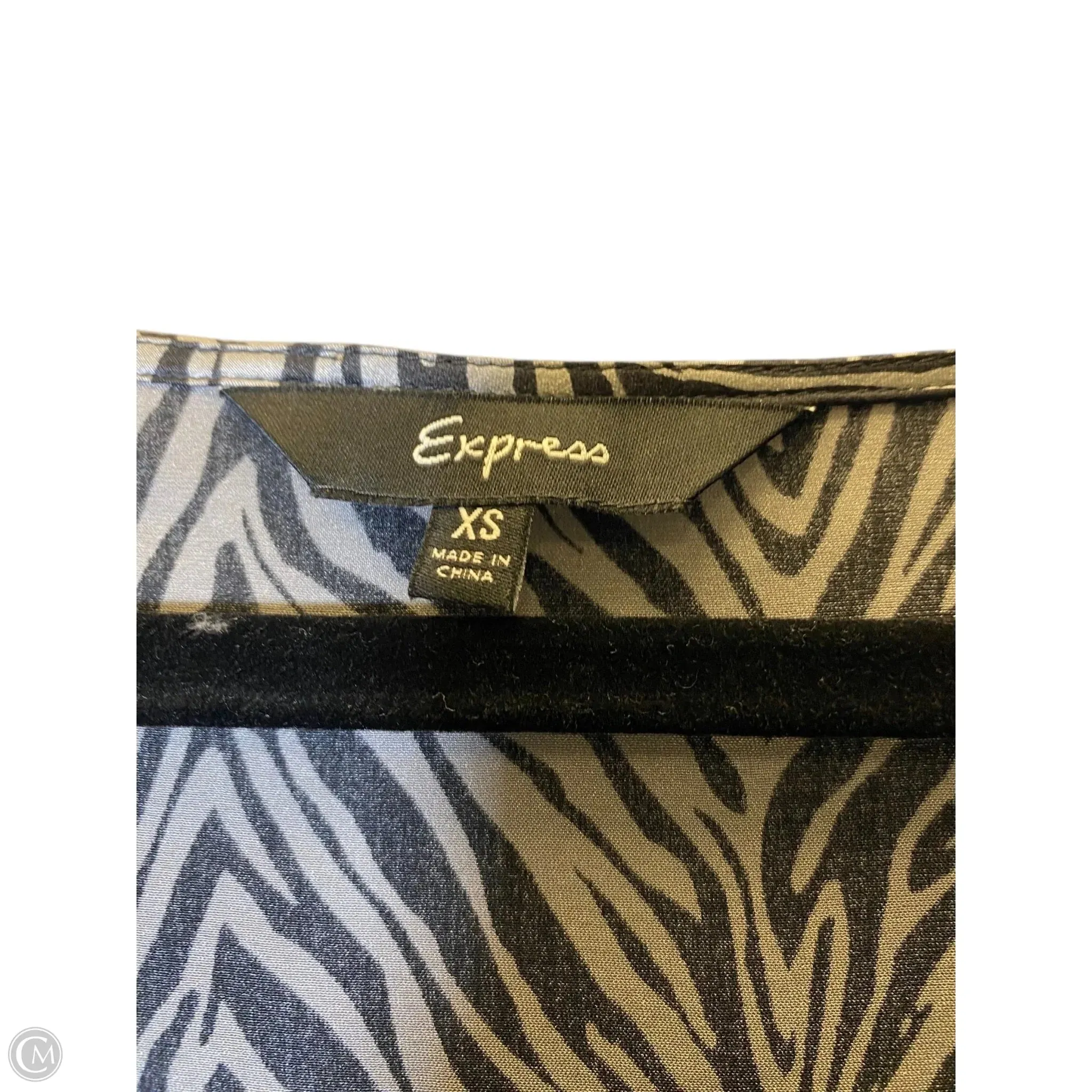Dress Casual Short By Express In Zebra Print. Size: Xs