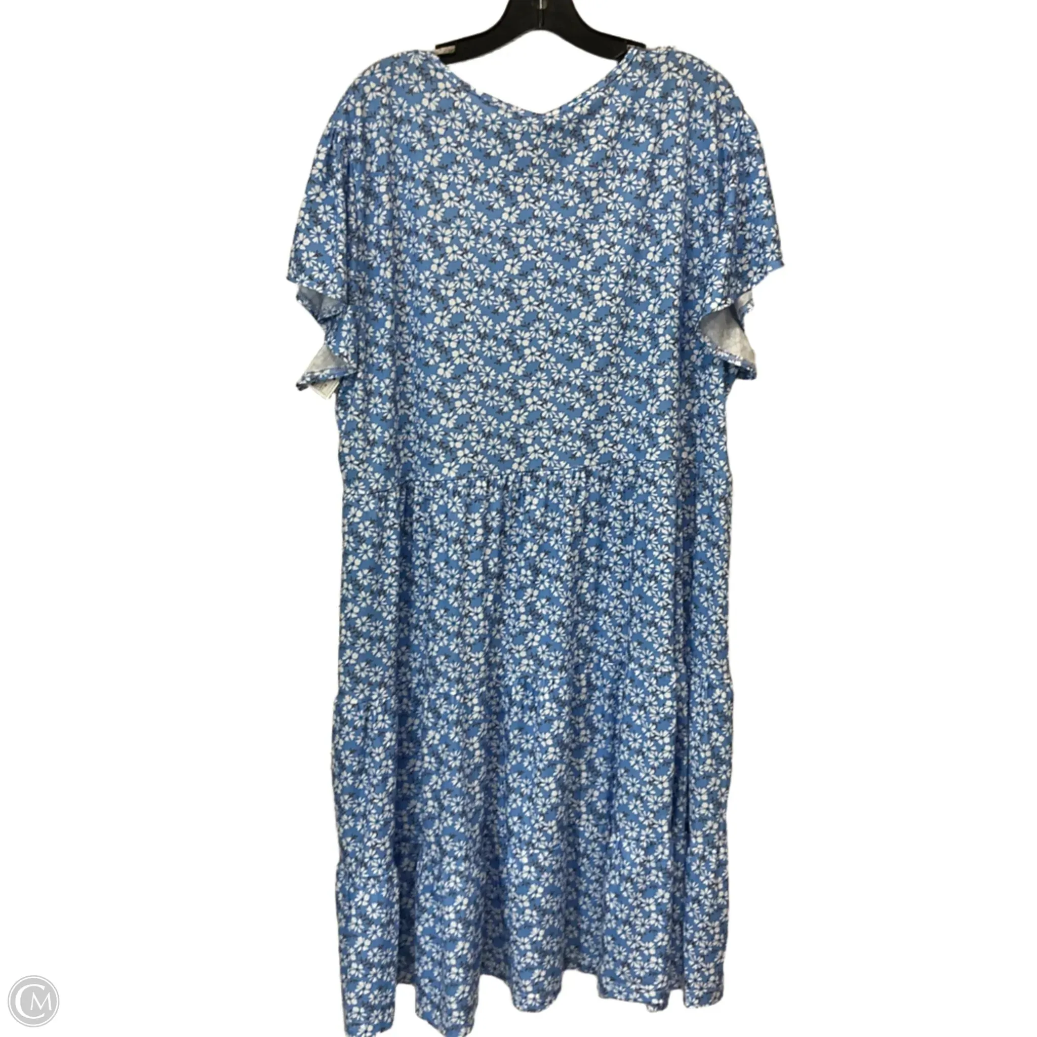 Dress Casual Short By YOUNRUI In Blue. Size: 3x