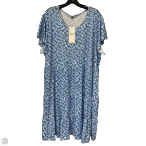 Dress Casual Short By YOUNRUI In Blue. Size: 3x