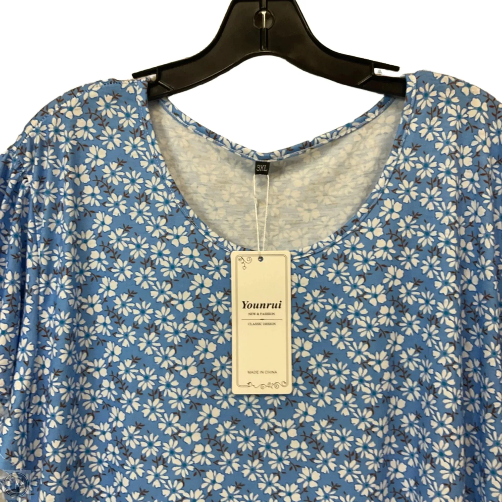 Dress Casual Short By YOUNRUI In Blue. Size: 3x