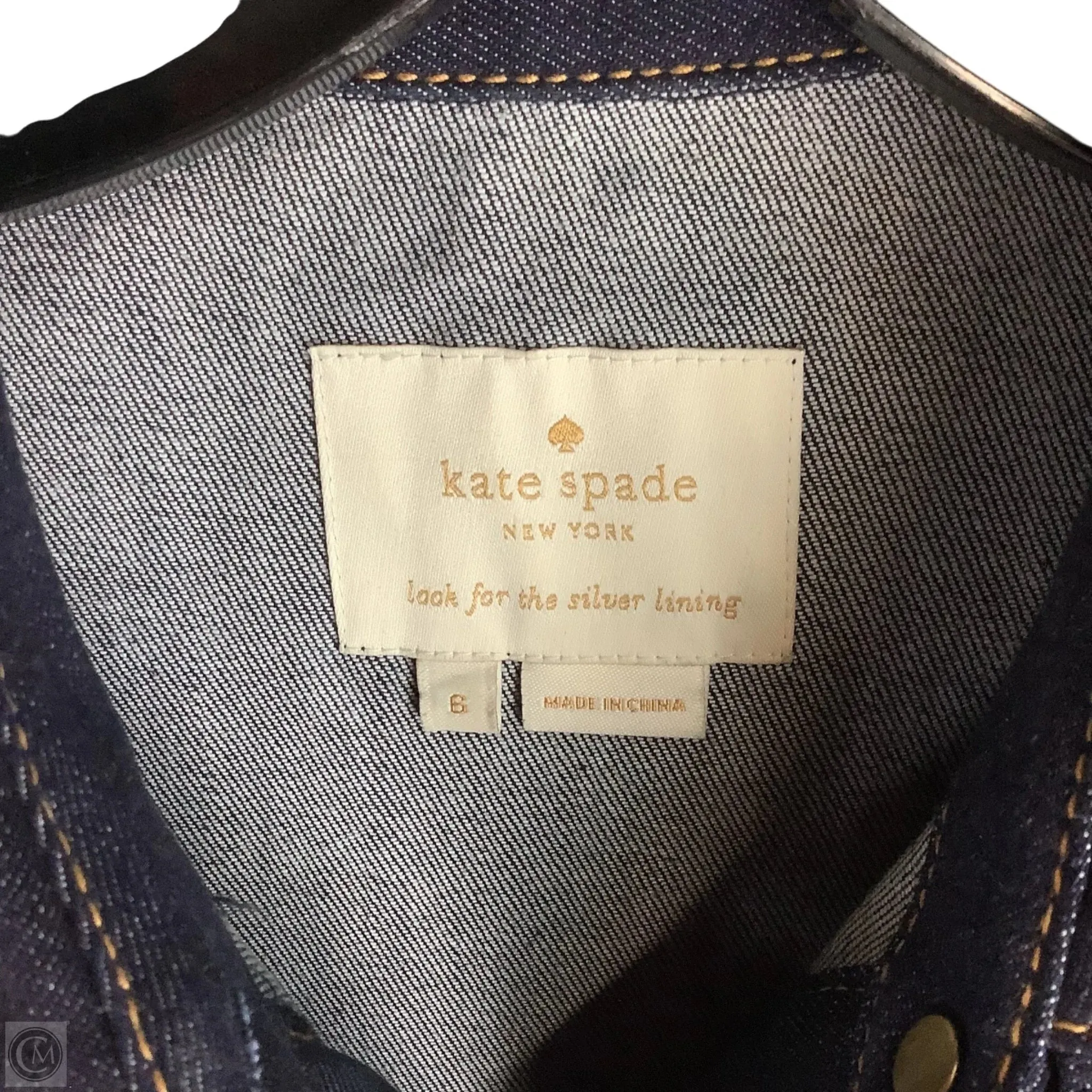Dress Designer By Kate Spade In Blue Denim. Size: 6