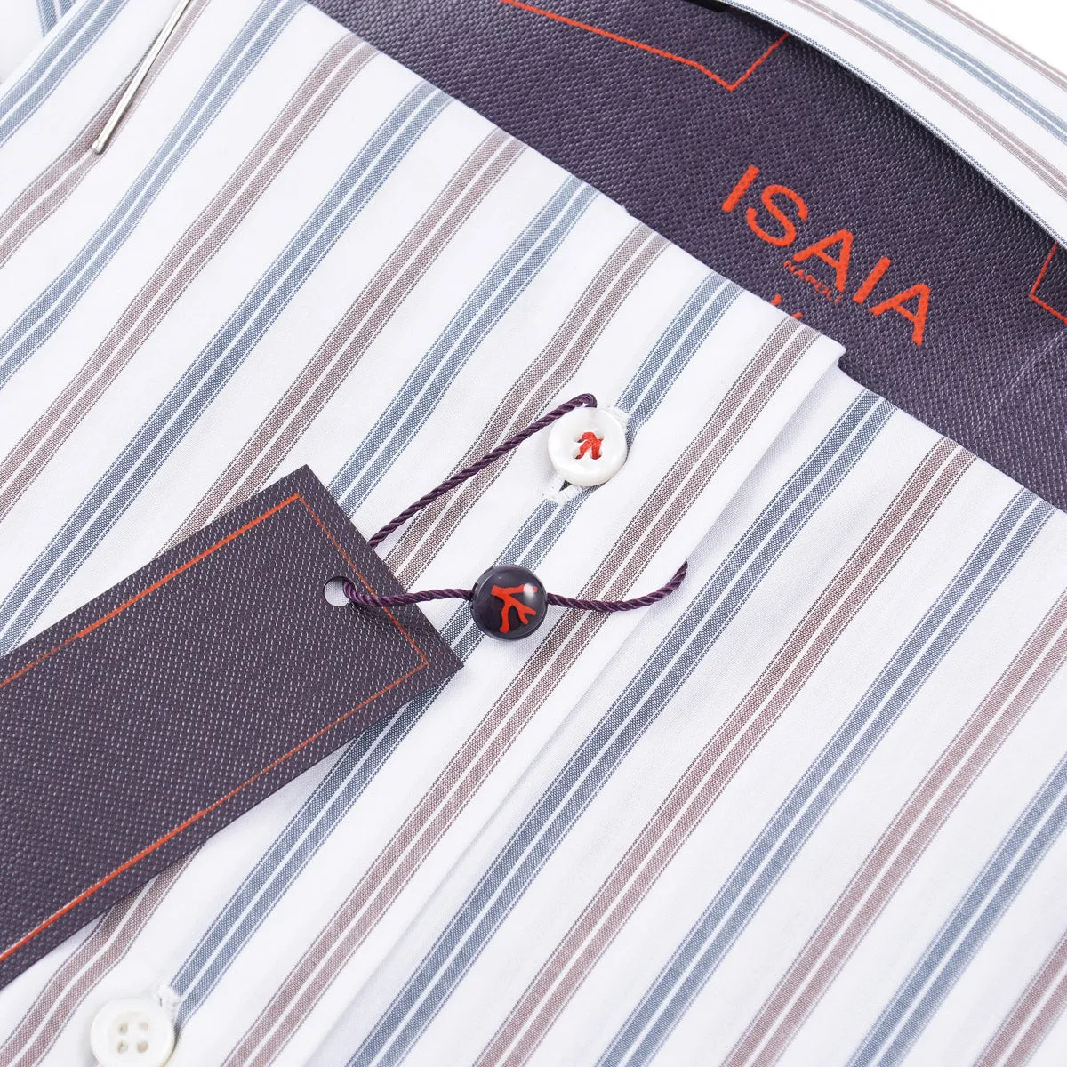 Isaia Tailored-Fit 'Mix' Cotton Shirt