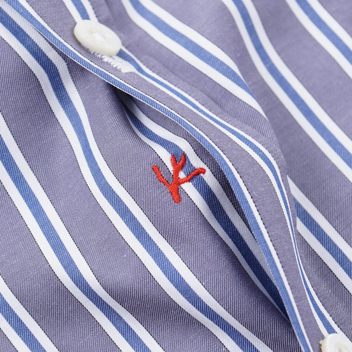 Isaia Tailored-Fit 'Mix' Cotton Shirt