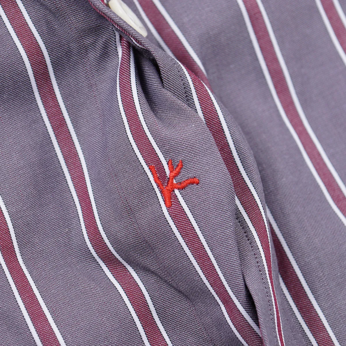 Isaia Tailored-Fit 'Mix' Cotton Shirt