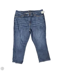 Jeans Straight By Simply Vera In Blue Denim. Size: 20