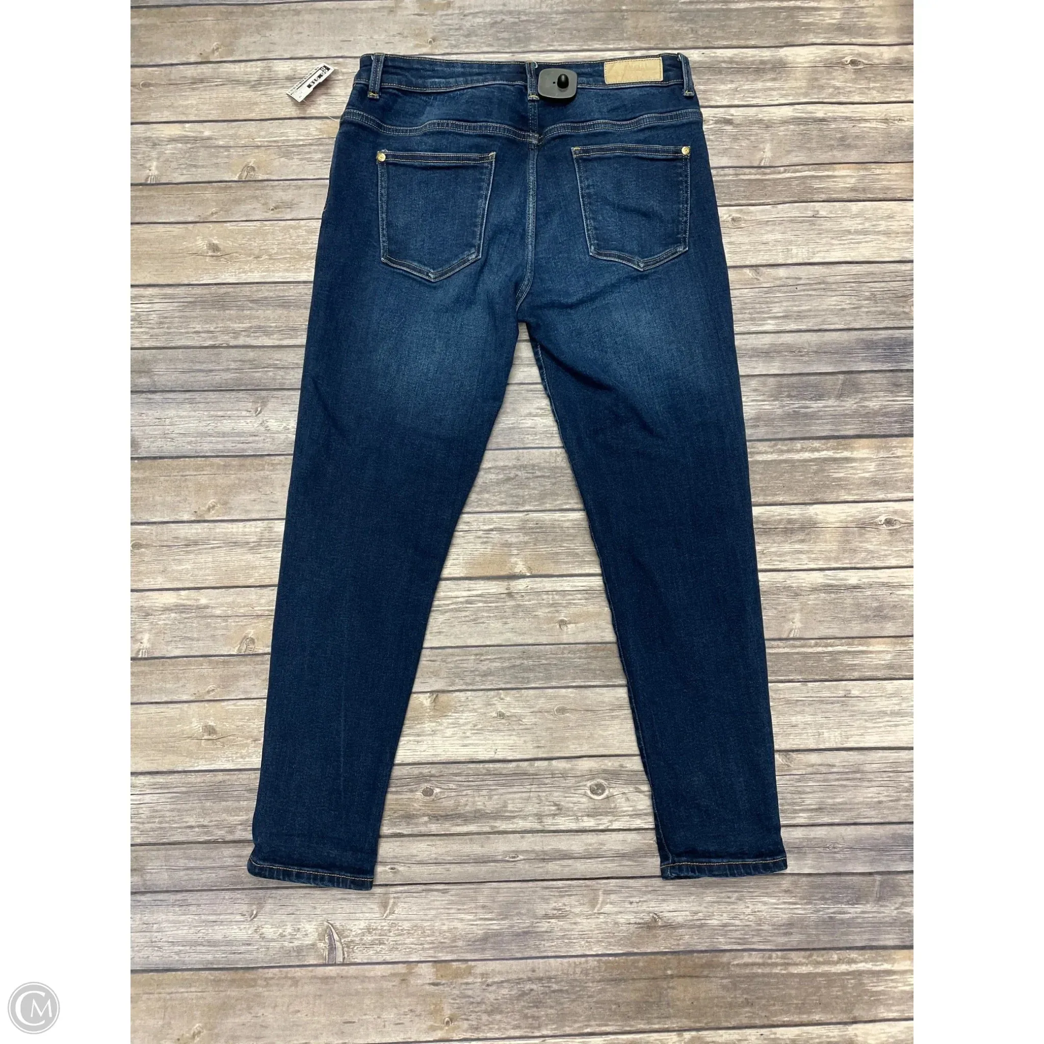 Jeans Straight By Zara In Blue Denim. Size: 12