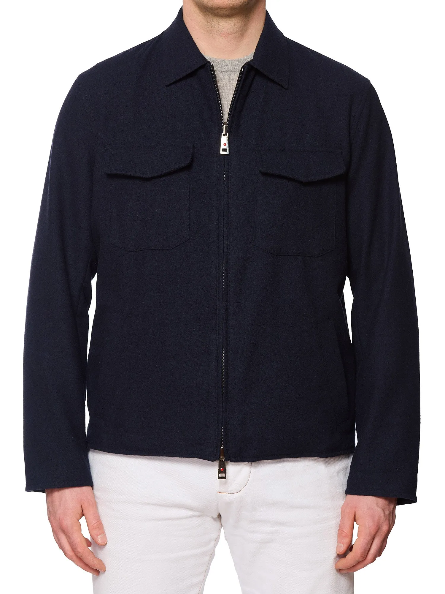 KITON KIRED  Rimo Reversible Blue-Black Blouson Utility Jacket EU 52 US L