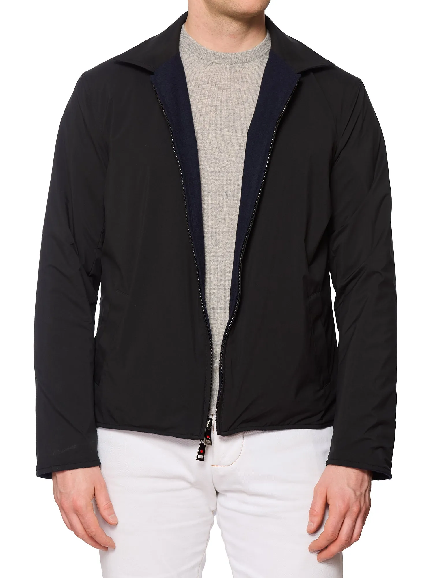 KITON KIRED  Rimo Reversible Blue-Black Blouson Utility Jacket EU 52 US L