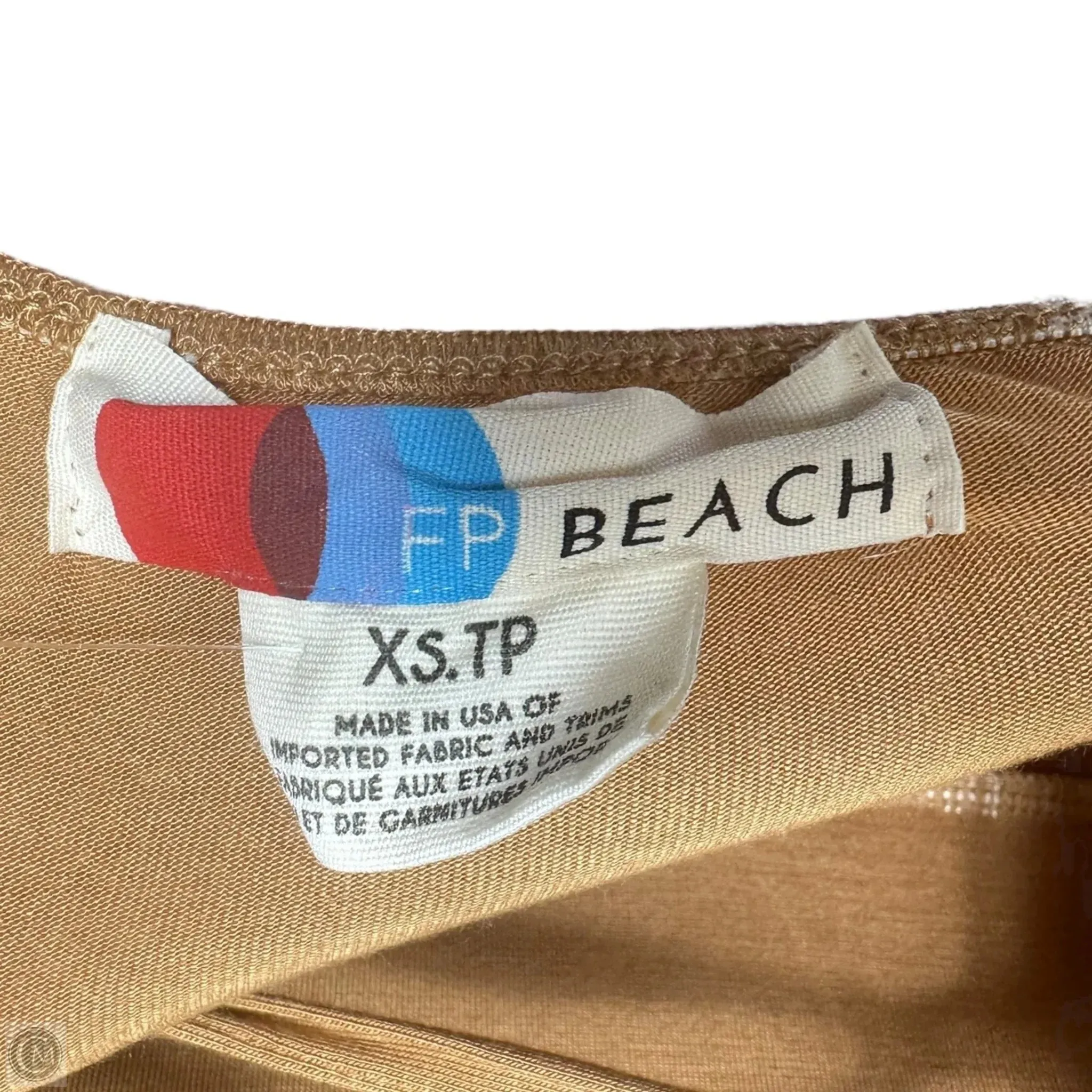 Lace Up Back Tube Maxi Dress By Free People Beach In Tan. Size: XS