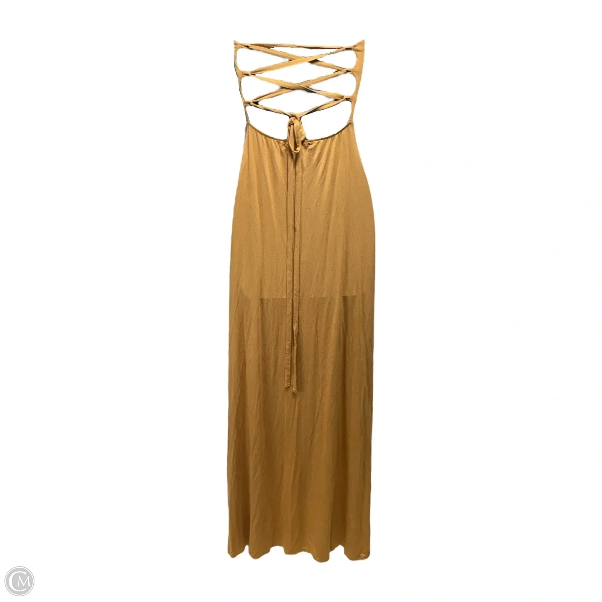 Lace Up Back Tube Maxi Dress By Free People Beach In Tan. Size: XS