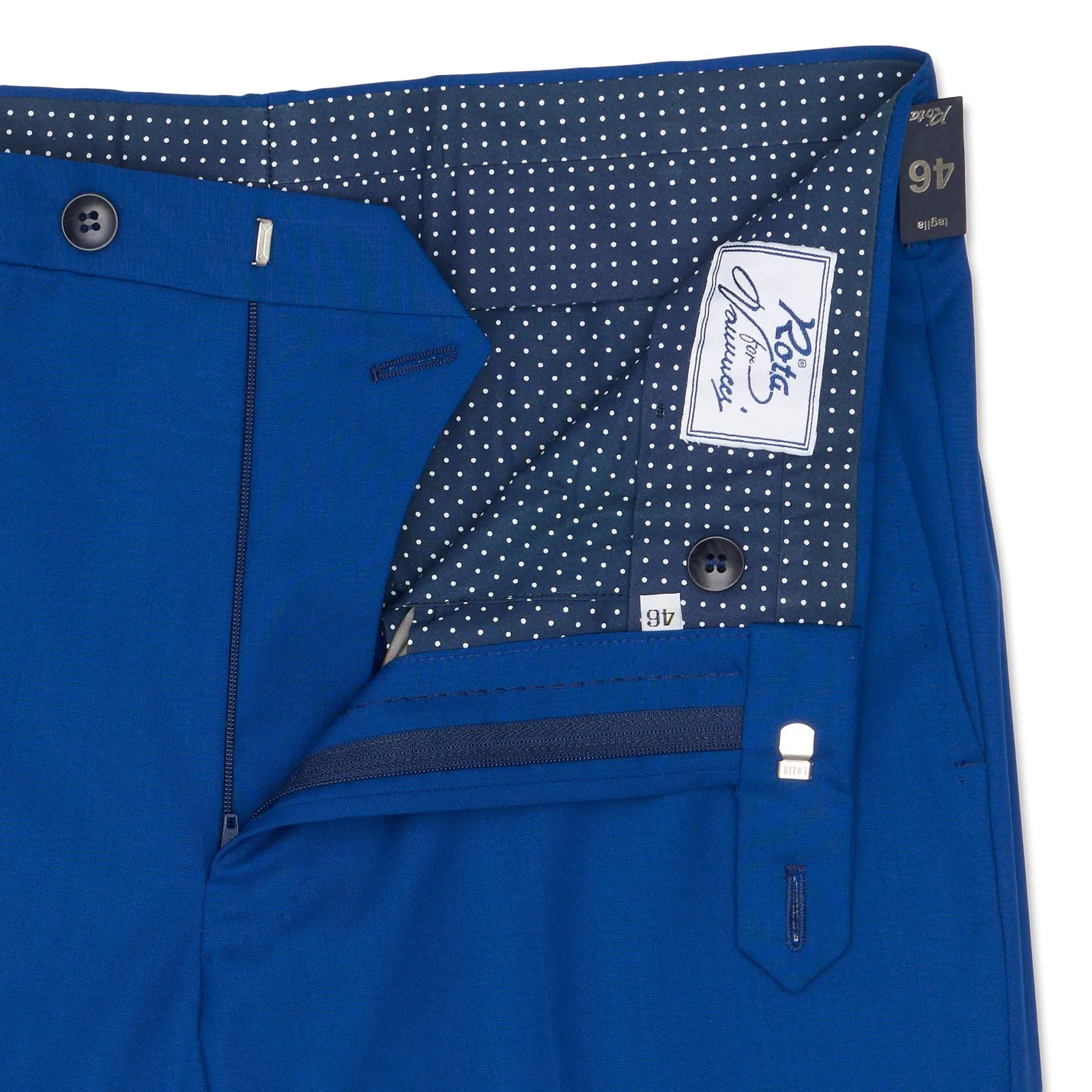 ROTA for VANNUCCI Royal Blue Wool Dress Pants NEW