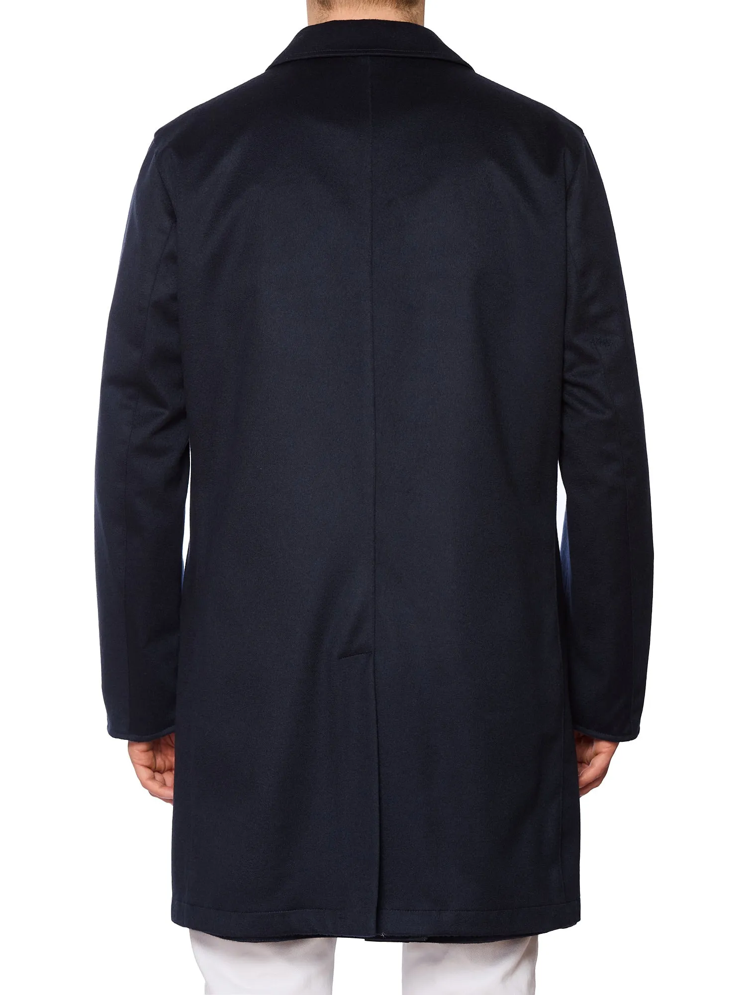 SARTORIO Napoli Peak1 Reversible Loro Piana Cashmere Barbera Coat EU 52 US L