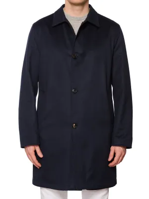SARTORIO Napoli Peak1 Reversible Loro Piana Cashmere Barbera Coat EU 52 US L