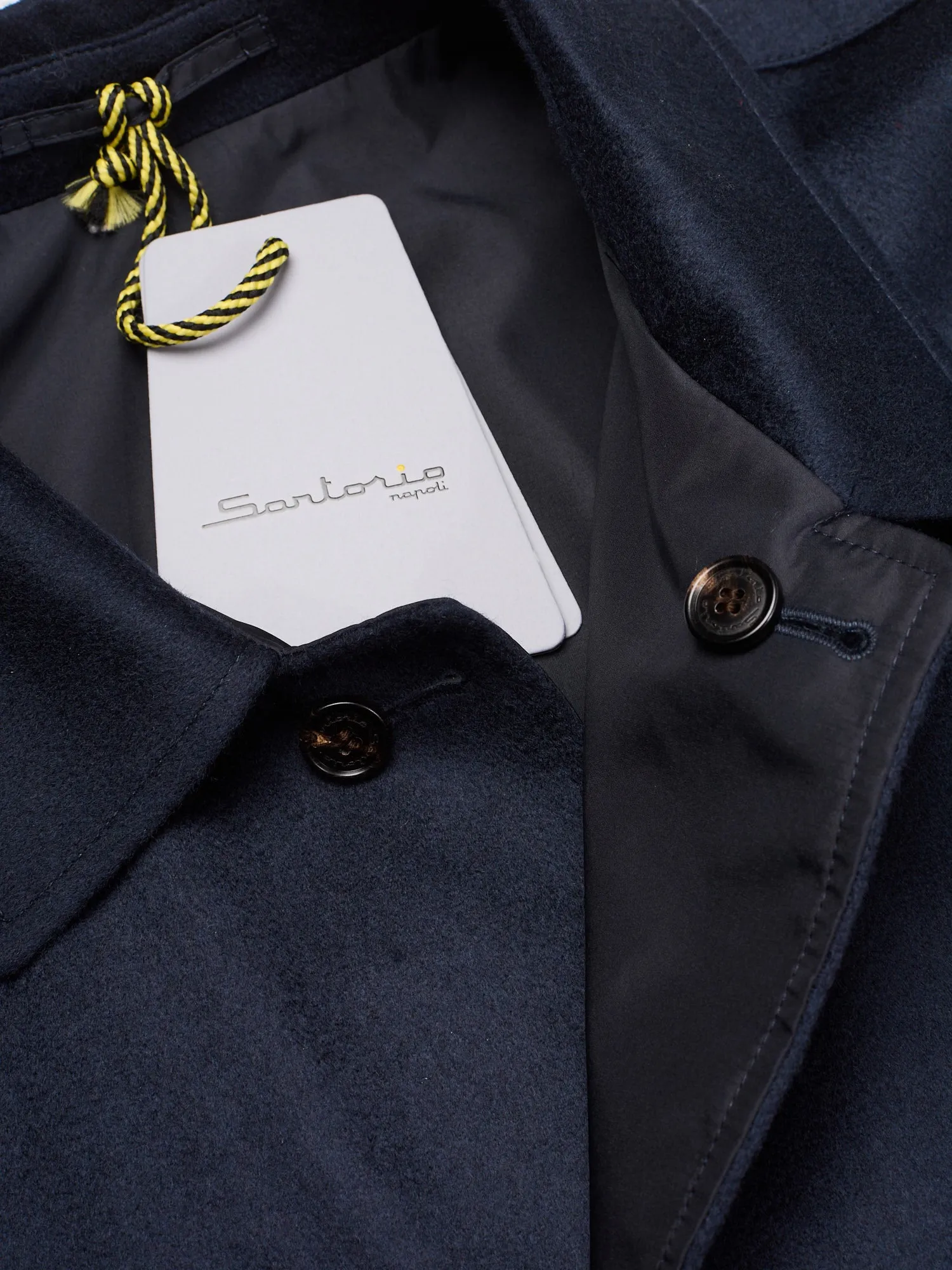 SARTORIO Napoli Peak1 Reversible Loro Piana Cashmere Barbera Coat EU 52 US L