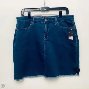 Skirt Mini & Short By Clothes Mentor In Blue Denim. Size: 12
