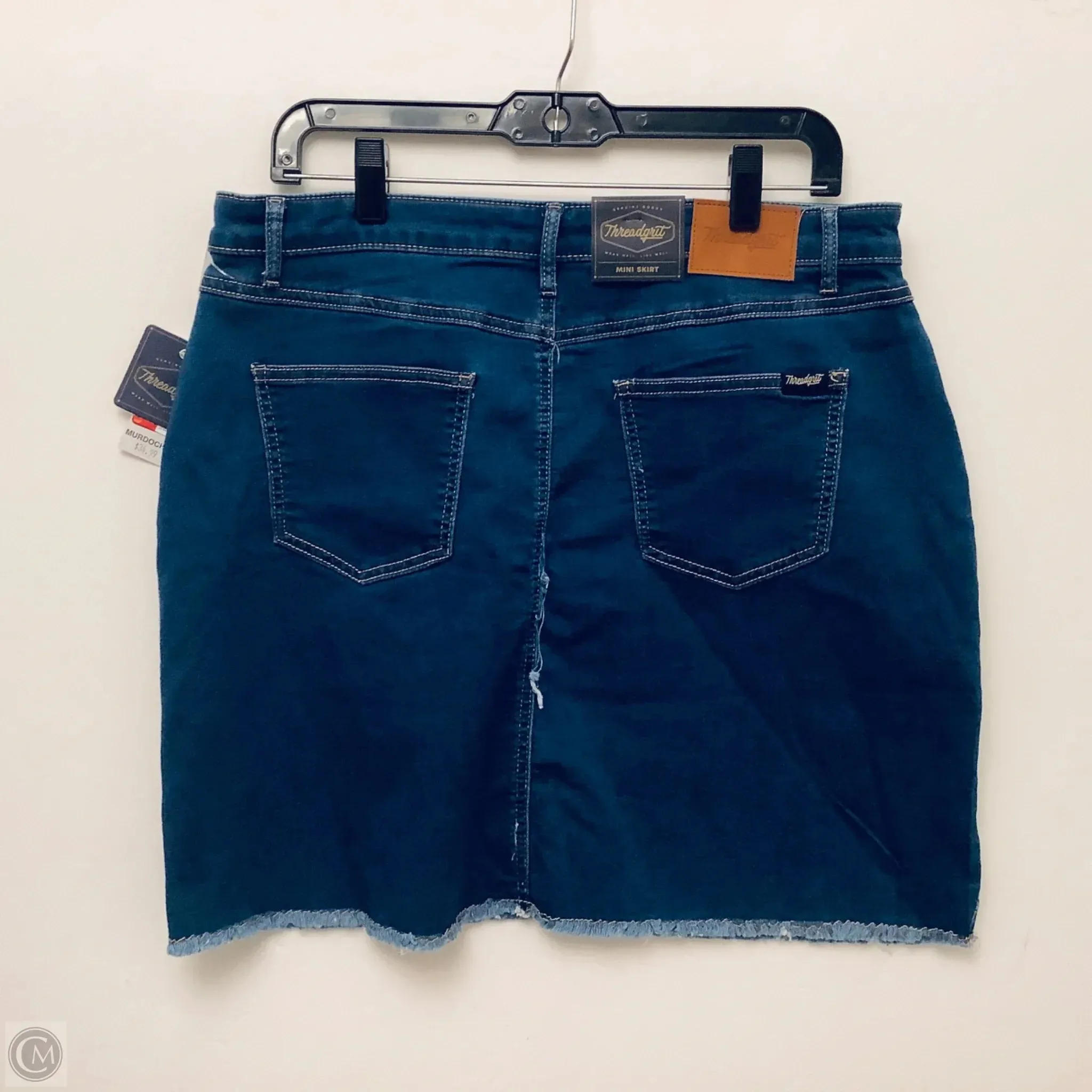 Skirt Mini & Short By Clothes Mentor In Blue Denim. Size: 12