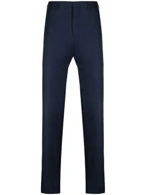 Straight-Leg Wool Trousers